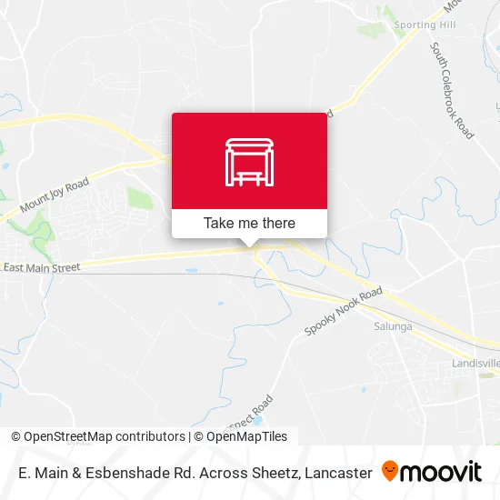 Mapa de E. Main & Esbenshade Rd. Across Sheetz