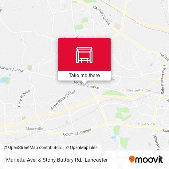 Marietta Ave. & Stony Battery Rd. map