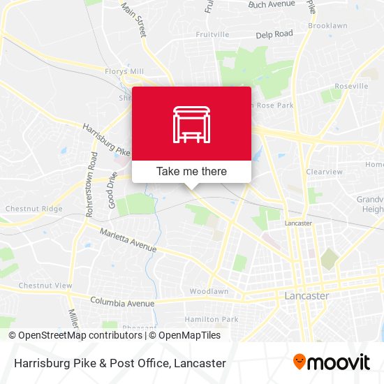 Harrisburg Pike & Post Office map
