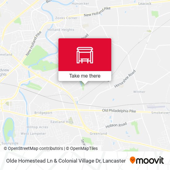 Mapa de Olde Homestead Ln & Colonial Village Dr