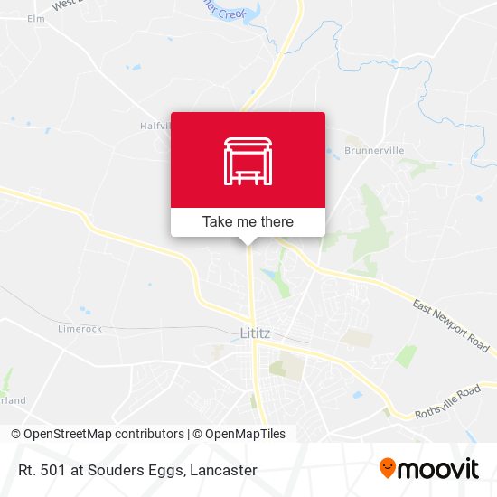 Rt. 501 at Souders Eggs map