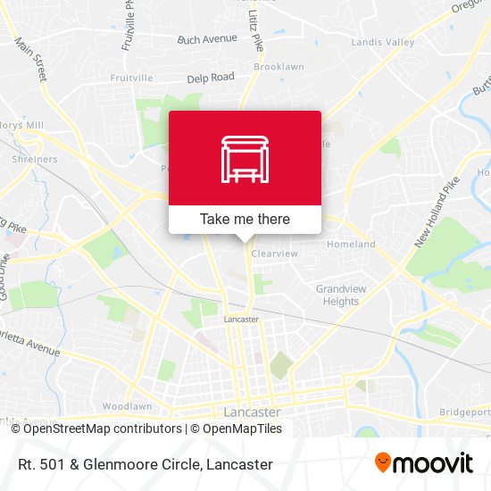 Mapa de Rt. 501 & Glenmoore Circle