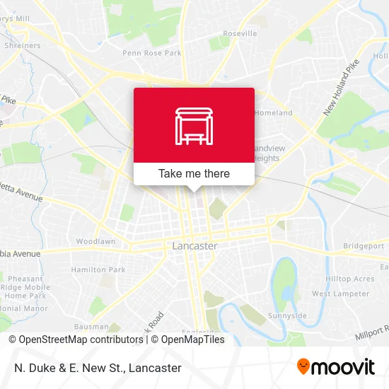 N. Duke & E. New St. map