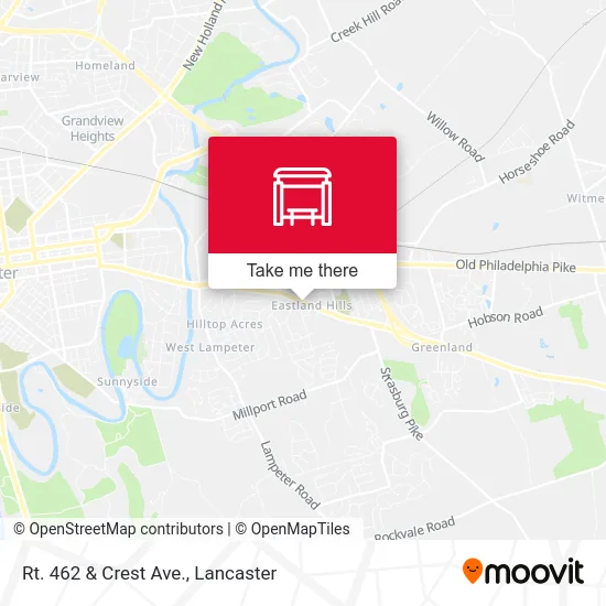 Rt. 462 & Crest Ave. map