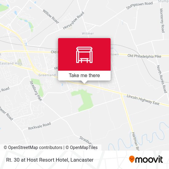 Rt. 30 at Host Resort Hotel map