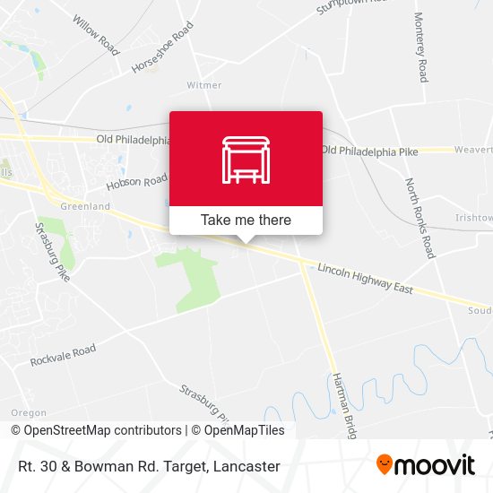 Rt. 30 & Bowman Rd. Target map