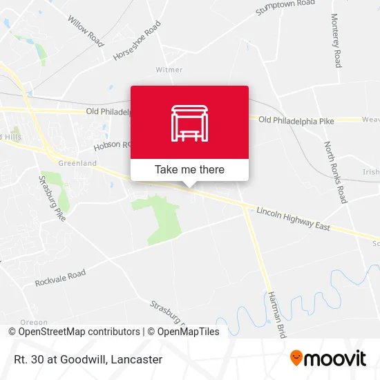 Rt. 30 at Goodwill map