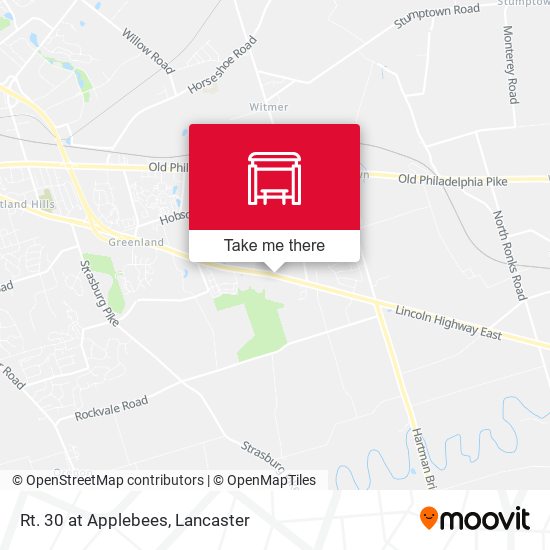 Mapa de Rt. 30 at Applebees