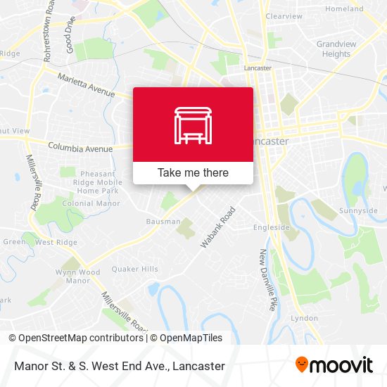 Manor St. & S. West End Ave. map