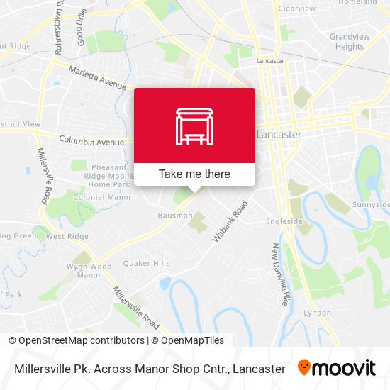 Mapa de Millersville Pk. Across Manor Shop Cntr.
