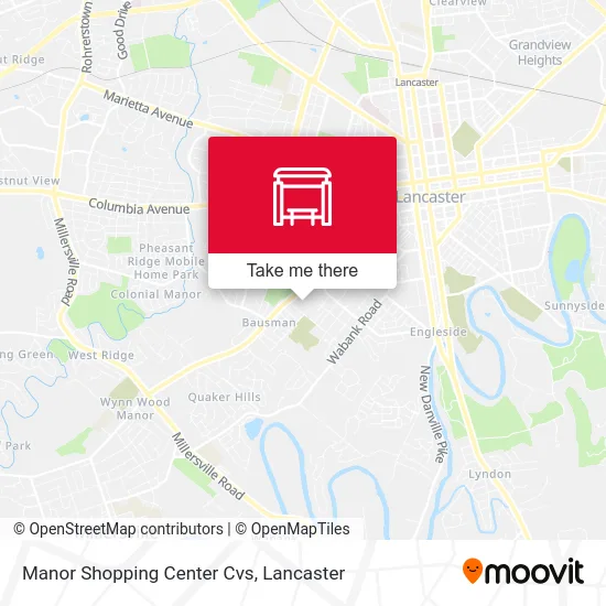 Manor Shopping Center Cvs map