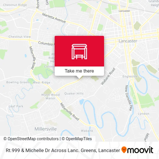 Rt.999 & Michelle Dr Across Lanc. Greens map