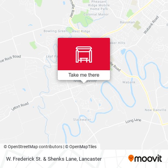 Mapa de W. Frederick St. & Shenks Lane