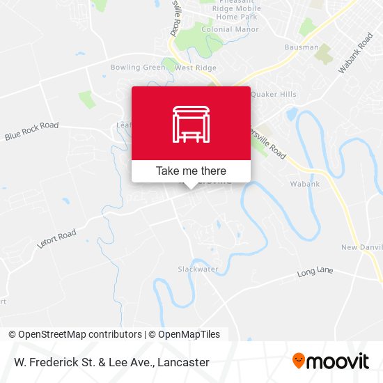 W. Frederick St. & Lee Ave. map