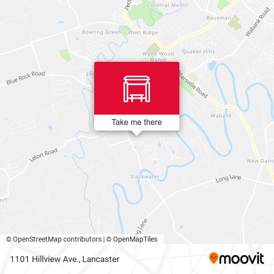 1101 Hillview Ave. map