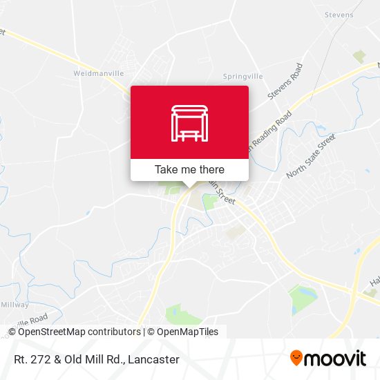 Rt. 272 & Old Mill Rd. map