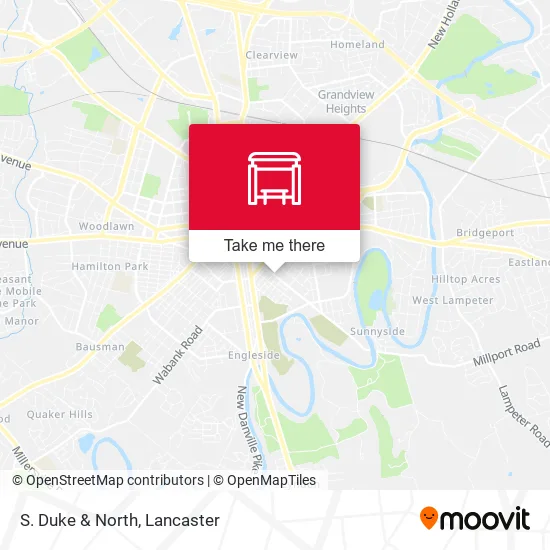S. Duke & North map