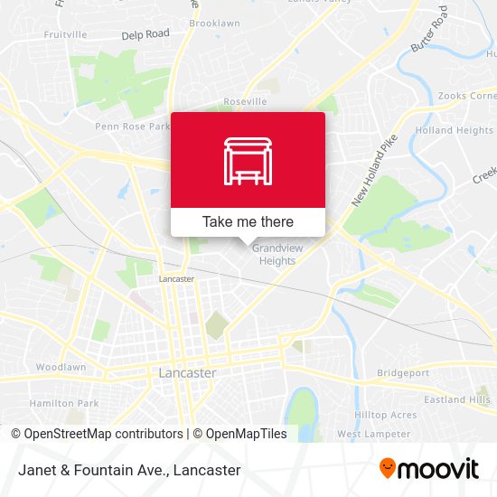 Mapa de Janet & Fountain Ave.