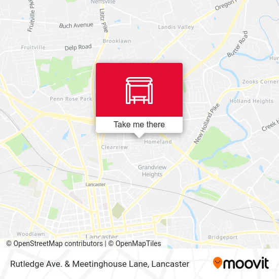 Rutledge Ave. & Meetinghouse Lane map