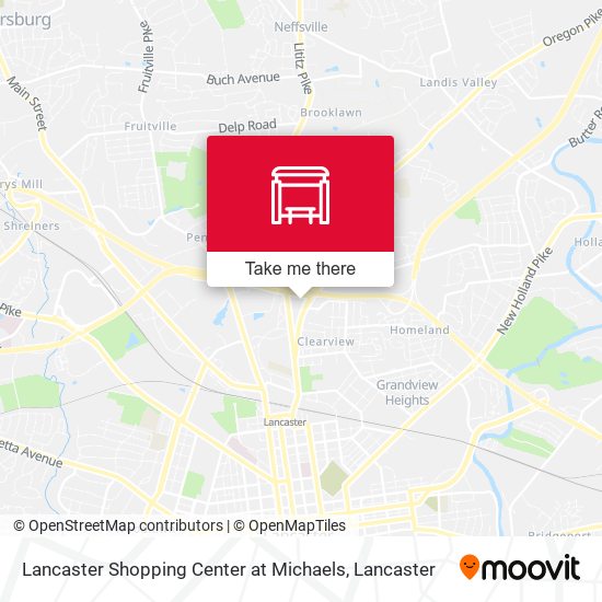 Mapa de Lancaster Shopping Center at Michaels