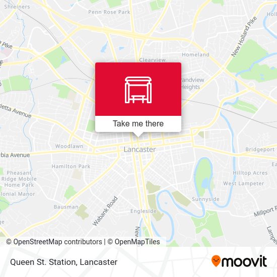 Mapa de Queen St. Station