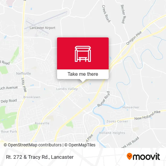 Rt. 272 & Tracy Rd. map