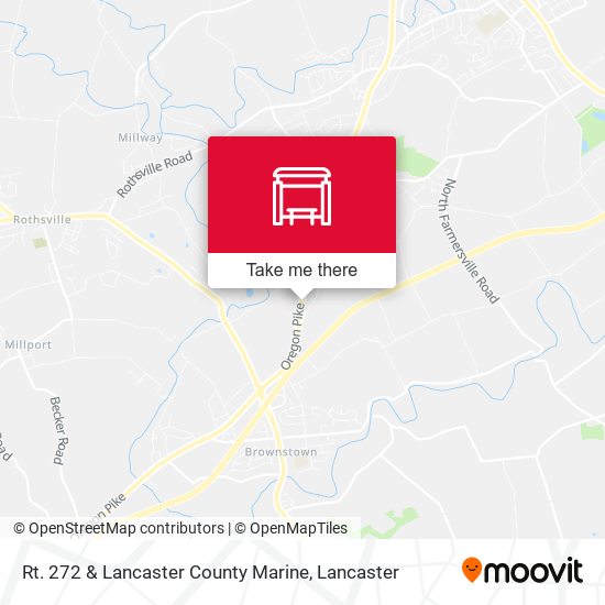Rt. 272 & Lancaster County Marine map