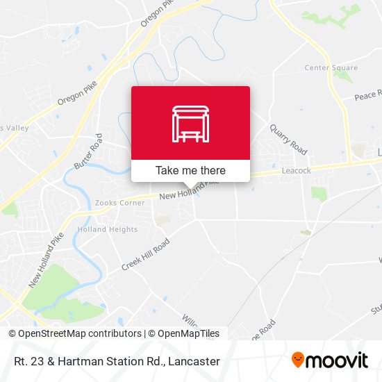 Rt. 23 & Hartman Station Rd. map