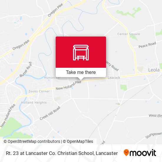 Rt. 23 at Lancaster Co. Christian School map