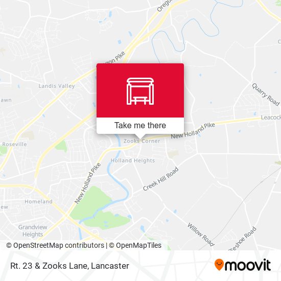 Rt. 23 & Zooks Lane map