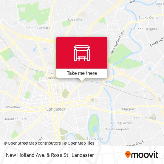 New Holland Ave. & Ross St. map