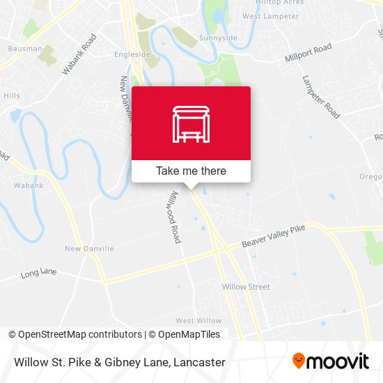 Mapa de Willow St. Pike & Gibney Lane