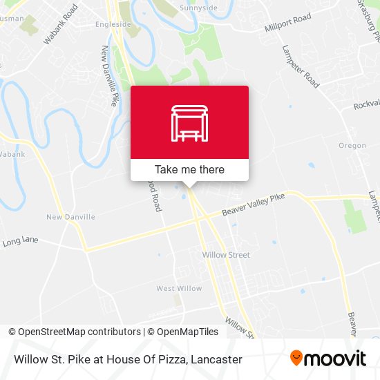 Willow St. Pike at House Of Pizza map