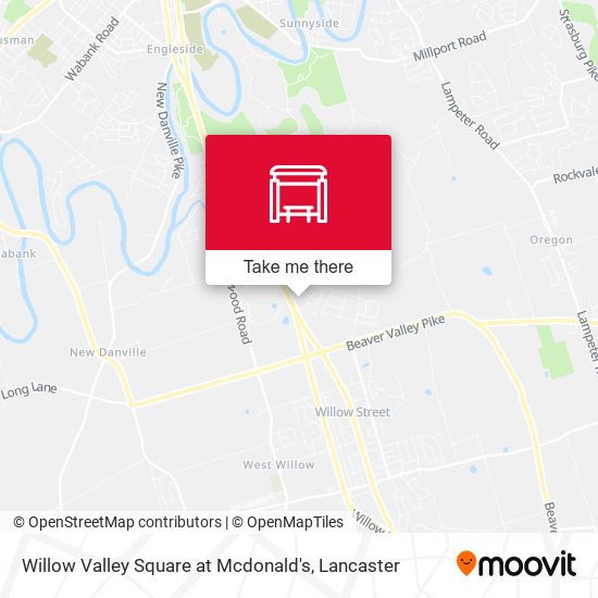 Willow Valley Square at Mcdonald's map