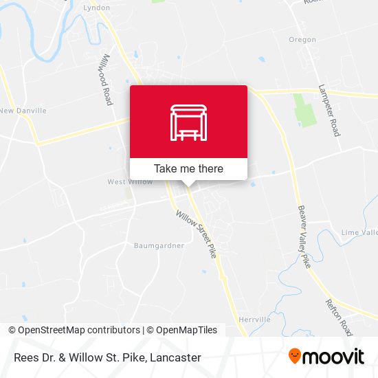 Mapa de Rees Dr. & Willow St. Pike