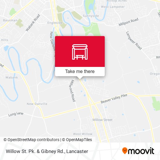 Mapa de Willow St. Pk. & Gibney Rd.