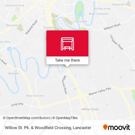 Willow St. Pk. & Woodfield Crossing map