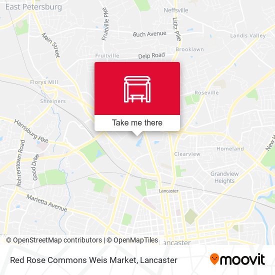 Mapa de Red Rose Commons Weis Market