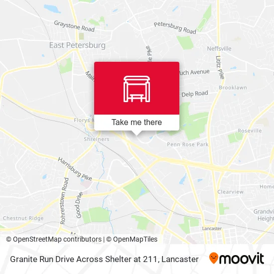 Granite Run Drive Across Shelter at 211 map