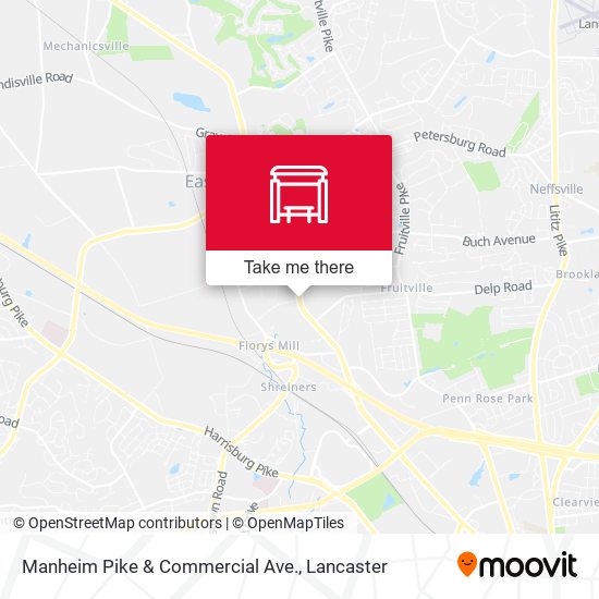 Manheim Pike & Commercial Ave. map