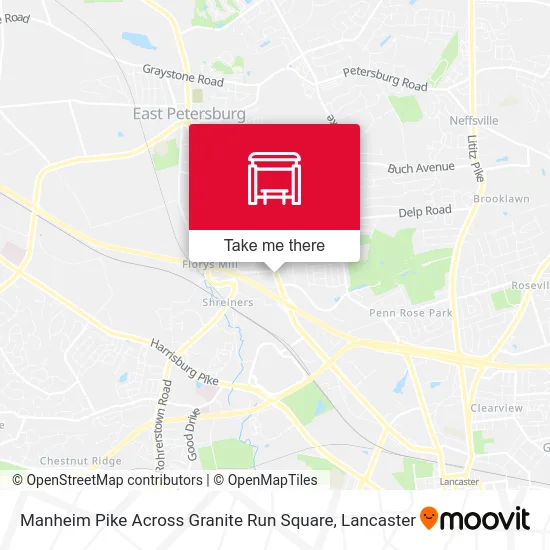 Manheim Pike Across Granite Run Square map