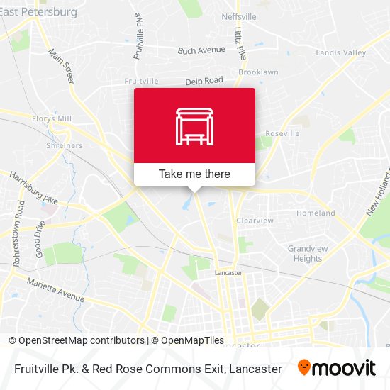 Fruitville Pk. & Red Rose Commons Exit map