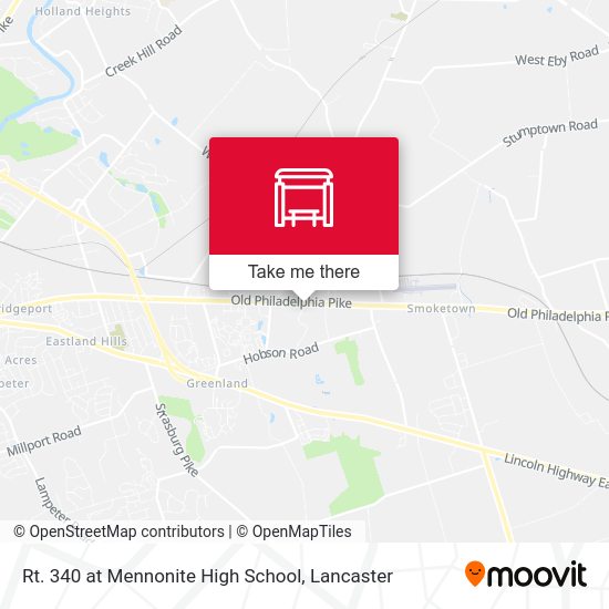 Mapa de Rt. 340 at Mennonite High School