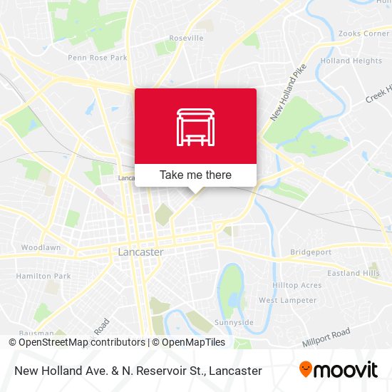 Mapa de New Holland Ave. & N. Reservoir St.