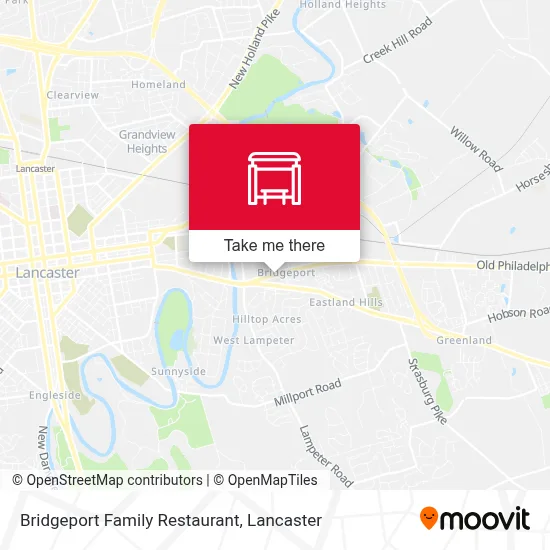 Bridgeport Family Restaurant map