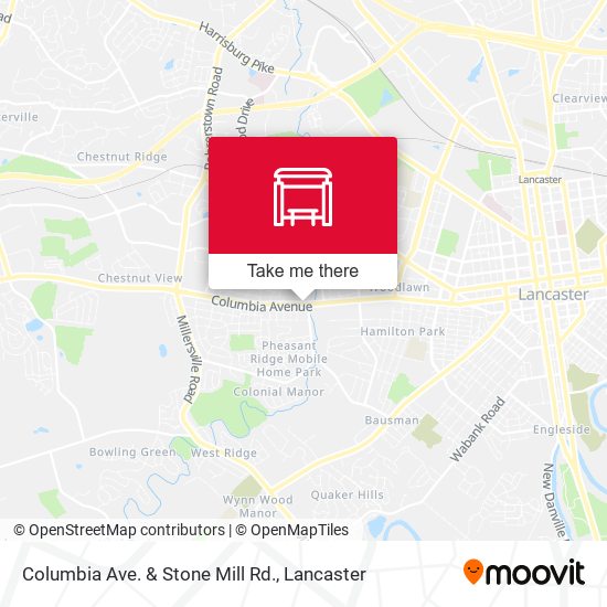 Columbia Ave. & Stone Mill Rd. map