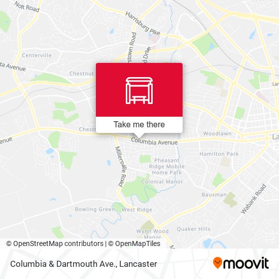 Mapa de Columbia & Dartmouth Ave.