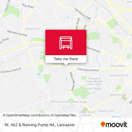 Mapa de Rt. 462 & Running Pump Rd.
