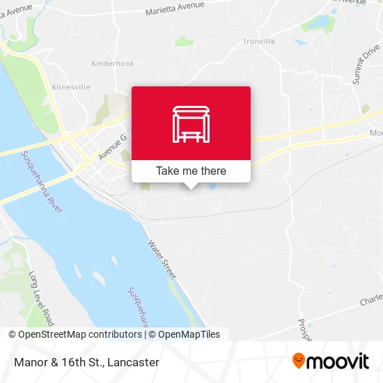 Manor & 16th St. map