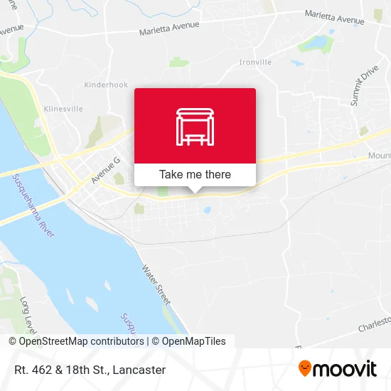 Rt. 462 & 18th St. map